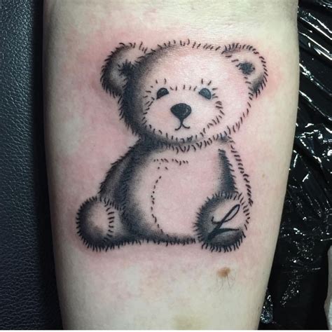 Pin by Susie Hsiung on Atelier Notify | Teddy bear tattoos, Bear tattoos, Baby bear tattoo