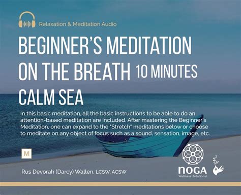 Calm Sea: 10-Minute Beginner's Meditation On The Breath