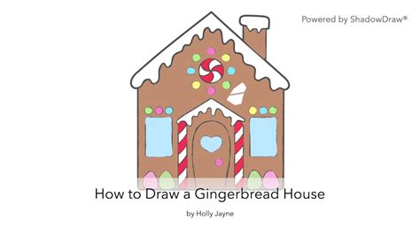 Directed Drawing Gingerbread House