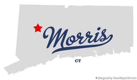 Map of Morris, CT, Connecticut