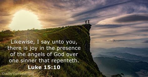 Luke 15:10 - Bible verse (KJV) - DailyVerses.net