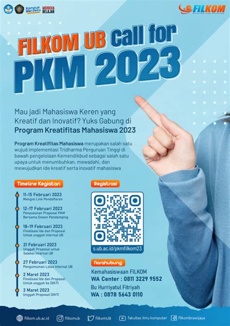 Pendaftaran Program Kreativitas Mahasiswa (PKM) 2023 - Fakultas Ilmu Komputer | Universitas ...