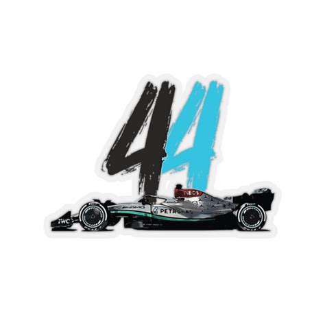 Lewis Hamilton Number 44 Mercedes Car Sticker - Etsy