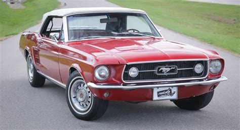 Red 1967 Ford Mustang