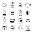 Coffee cup silhouette Royalty Free Vector Image