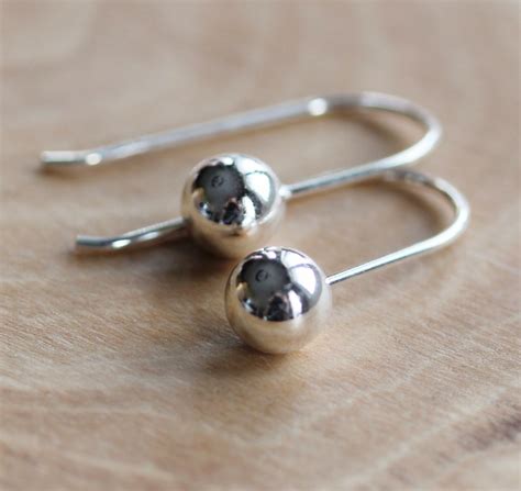 Sterling Silver Ball Dangle Earrings - Abundance Dangle Earrings | 2 ...