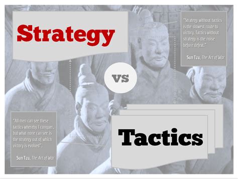 Strategy vs. Tactics - How To Use Them Effectively?