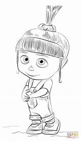 Despicable Me Agnes Coloring Pages At GetColoringscom  Free Printable sketch template