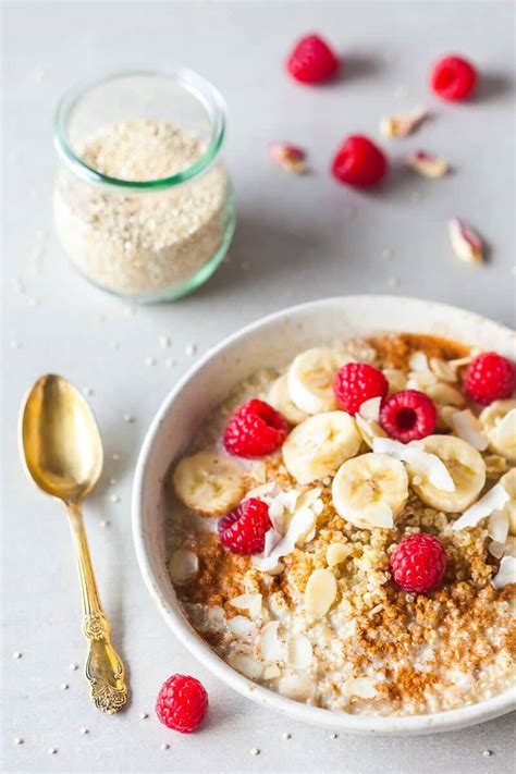 Vegan Quinoa Breakfast Bowl - Vibrant plate