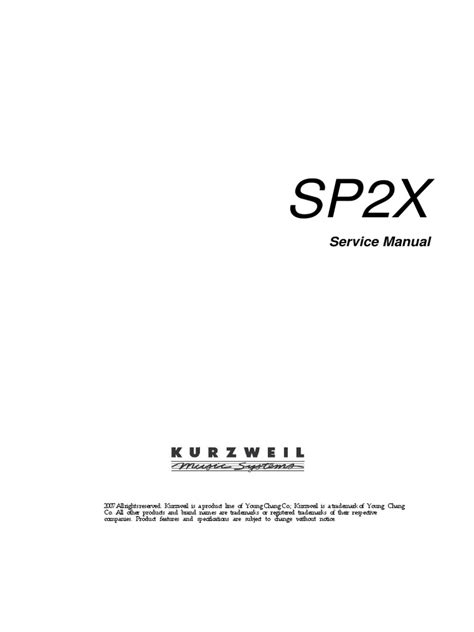 Kurzweil_sp2x Service Manual | Electrical Connector | Electromagnetic Interference