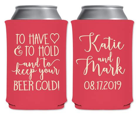 20+ Cute Wedding Koozie Ideas