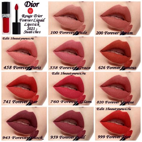 Новая линия губных помад Dior Rouge Dior Forever Liquid Lipstick 2021: полная информация и ...