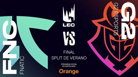 FNATIC vs G2 ESPORTS | LEC Summer split 2020 | FINAL | MAPA 1 | League of Legends - YouTube