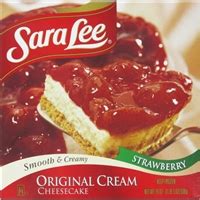 Sara Lee Original Cream Cheesecake Strawberry Flavor Allergy and Ingredient Information