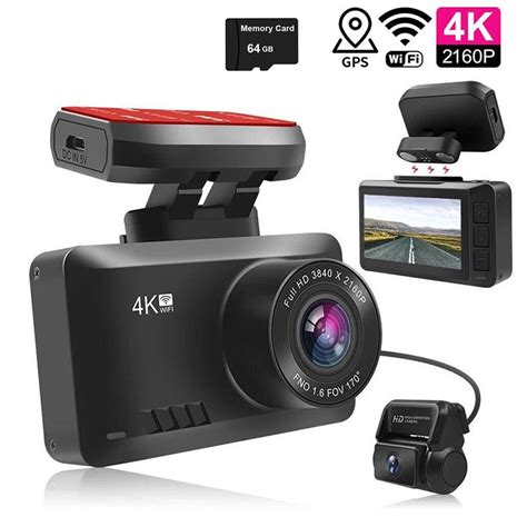 Dash cam Full HD 4K Wifi Memory Not included, camera voiture - okgo.net