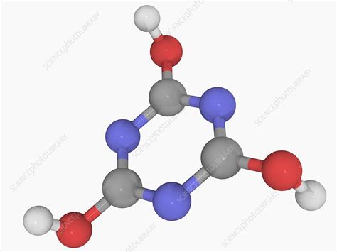 Cyanuric acid molecule - Stock Image - F004/6276 - Science Photo Library