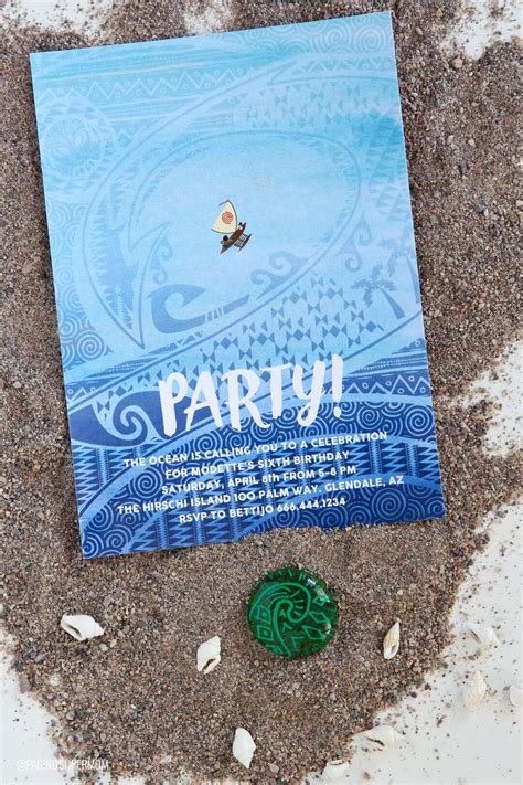 Moana Invitation Printable & Editable PDF Moana Party Invite Instant ...