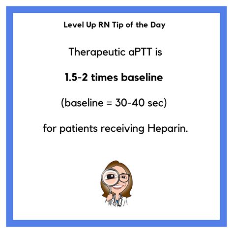 Therapeutic aPTT for patients receiving Heparin | Nursing school notes, Nursing school studying ...