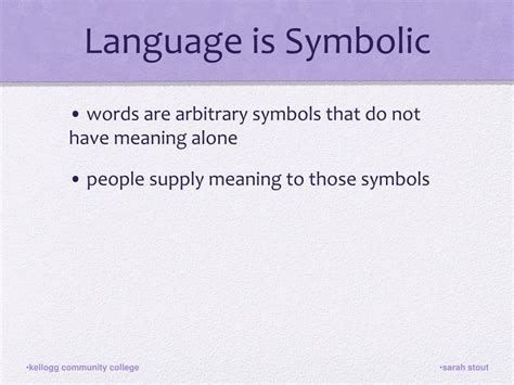 PPT - Language is Symbolic PowerPoint Presentation, free download - ID:2993683