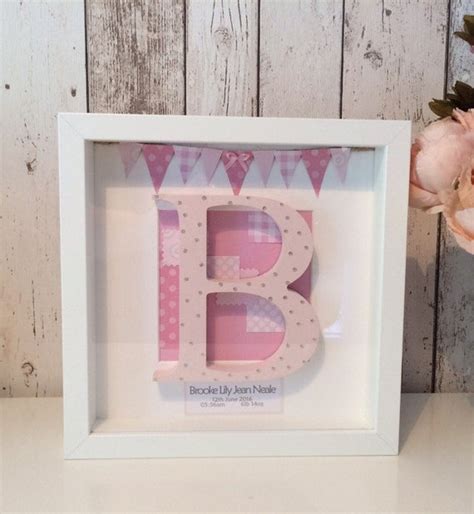 New baby keepsake frame | Etsy