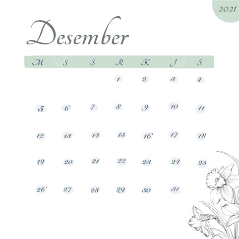 December Calendar PNG Transparent, Calendar December 2021 In Indonesian Days With Transparan ...