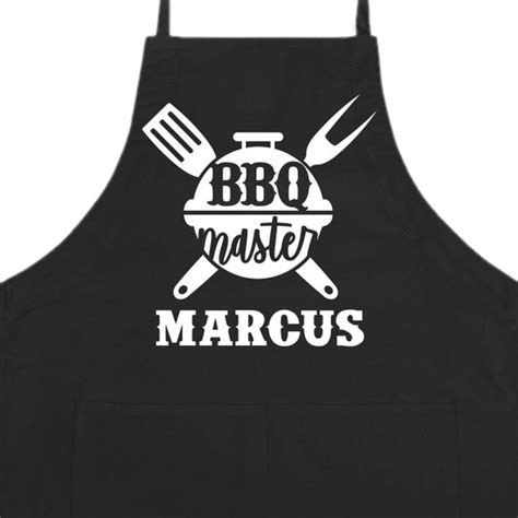 Personalized BBQ Master Apron Custom Cooking Baking Apron Gifts For Him ...