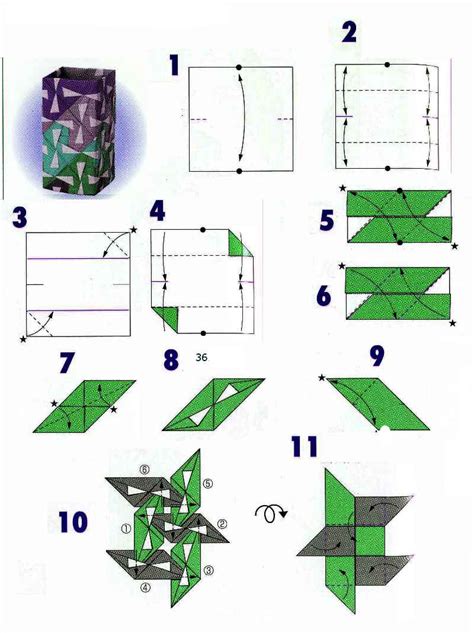 Origami Vase from modules - OrigamiArt.Us