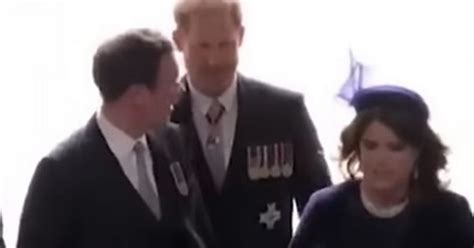 Prince Harry spotted asking concerning question to cousin Eugenie ...