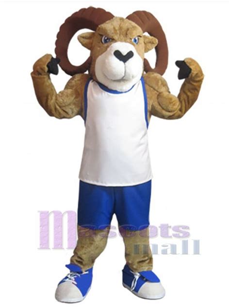 Sporty Ram Mascot Costume Animal