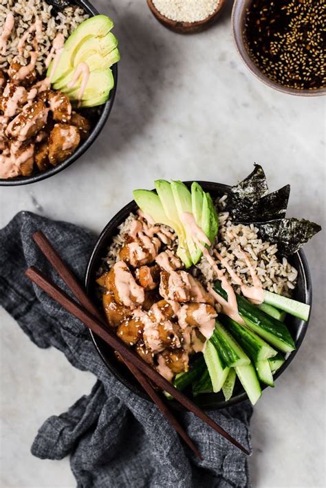 Chicken Teriyaki Sushi Bowl | The Modern Proper | Recipe | Sushi bowl ...