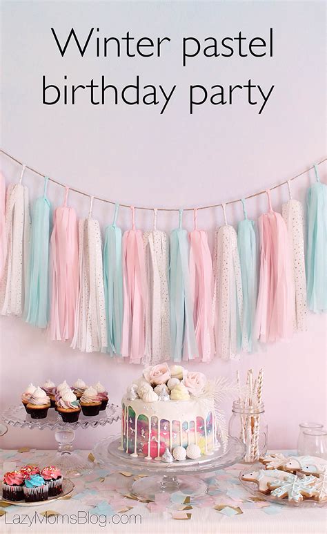 Winter pastel birthday party - Joanna Anastasia