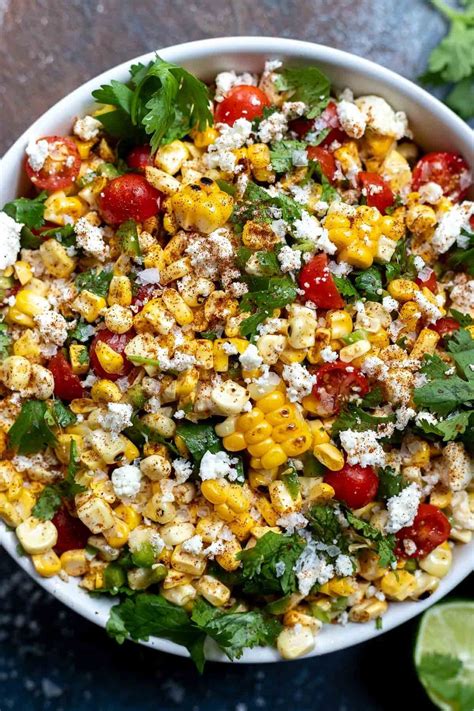 MEXICAN STREET CORN SALAD!!! + WonkyWonderful | Mexican street corn salad recipe, Corn side dish ...