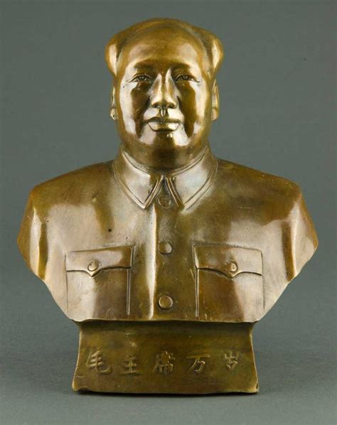 Chinese Chairman Mao Bronze Statue