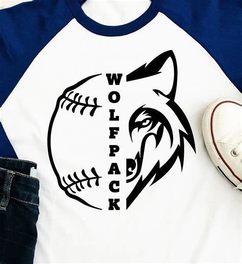 Wolfpack SVG Baseball SVG Wolfpack Baseball T-shirt Design | Etsy