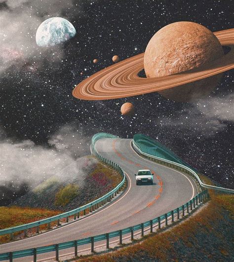 space highway | Vintage space art, Space art, Surreal art