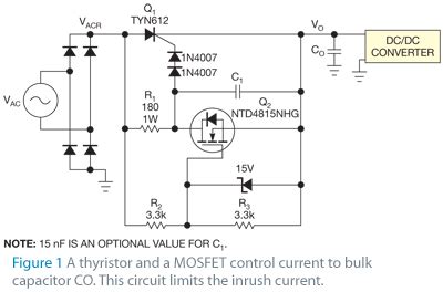 Limit inrush current in high-power applications - EDN