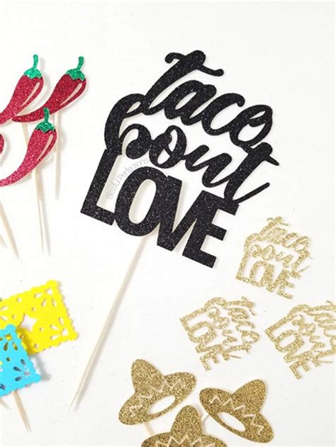 Taco Bout LOVE Topper Taco Party Taco Bridal Shower Party | Etsy