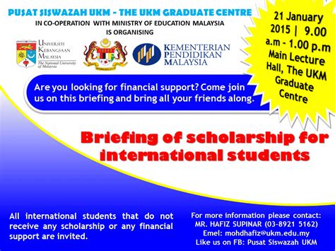 Briefing of Scholarship for International Students – Institute of ...