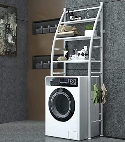 AYSIS 3 Layer Over The Washing Machine Storage Rack Metal Bathroom ...