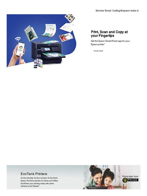 Epson | PDF | Printer (Computing) | Image Scanner