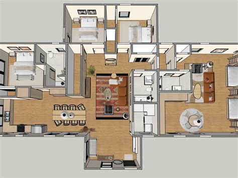 A beautiful 3D floor plan sketch | Upwork