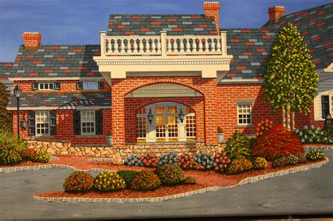 MARK OBERNDORF FINE ART: The Brick House #2 - Wyckoff, NJ