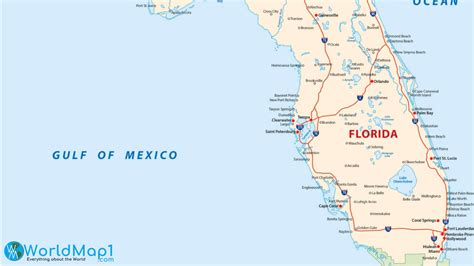 High Detailed Florida Map