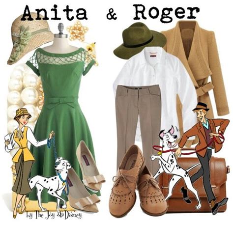 101 Dalmatians Anita and Roger | Dapper day outfits, Disney themed outfits, Disney bound outfits ...