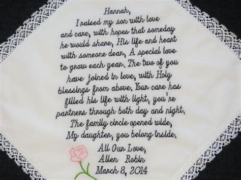 74 words of your choice. Welcome your new Daughter-in-law into the family. Personalized W ...