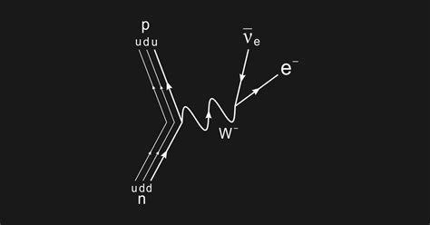 Feynman diagram, beta decay dark version - Quantum Physics - Kids T ...