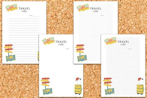 Printable Travel Journal Template V1 Graphic by printablepdf · Creative ...