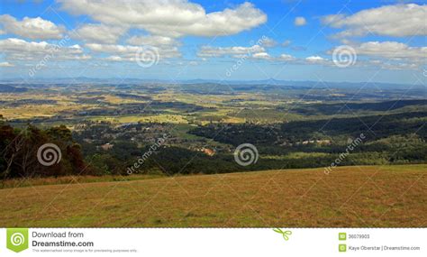 Scenic Rim of Gold Coast Hinterland Stock Image - Image of mountains ...