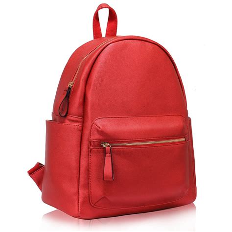 LS00186C- Red Backpack Rucksack School Bag