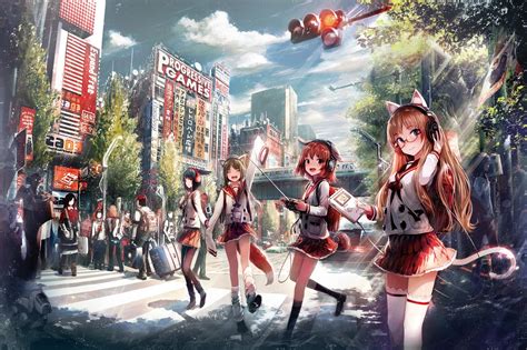 1920x1080 Anime Anime Girls Cat Girl School Uniform A - vrogue.co